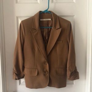 Tan blazer - 3/4 length/cropped sleeve